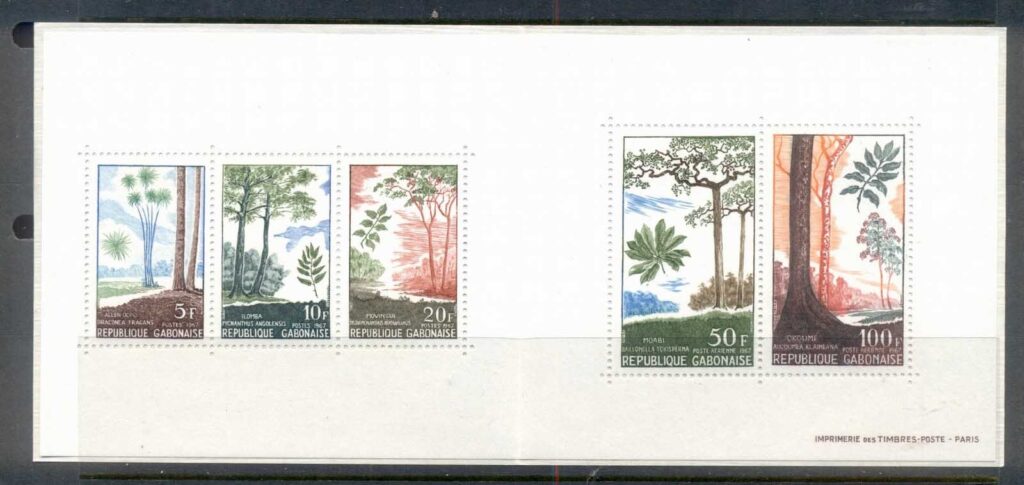 Gabon 1967 Trees Complete booklet