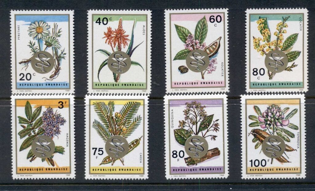 Rwanda 1969 Medicinal Plants &amp; Flowers