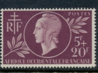 French West Africa 1944 Red Cross