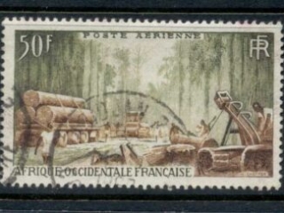 French West Africa 1954 Logging 50f
