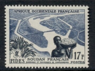 French West Africa 1956 FIDES 17f Woman &amp; Niger River
