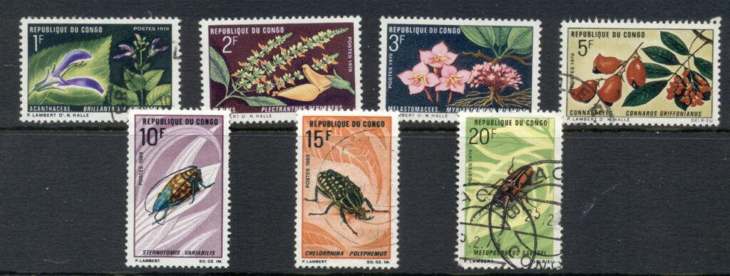 Congo-PR-1970 Plants &amp; Beetles