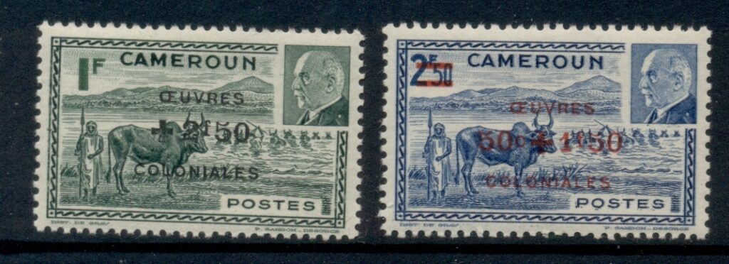 Cameroun 1944 Petain Surch.