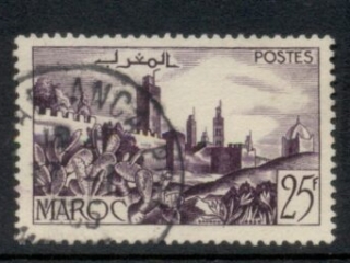 French Morocco 1954 Walled City 25f