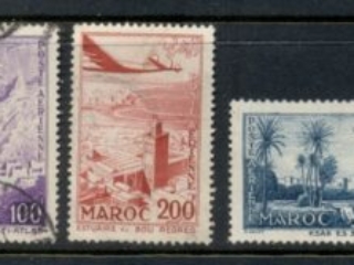French Morocco 1955 Air Mail Pictorials