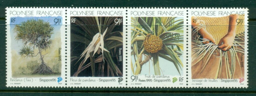 French-Polynesia-1995-Pandanus Plant