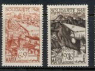 French Morocco 1949 Welfare, Air, Solidarity