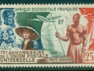 French West Africa 1949 UPU 75th Anniversary