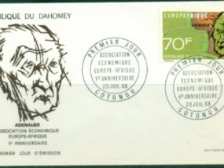 Dahomey-1968-Europ Afrique, Adenauer FDC
