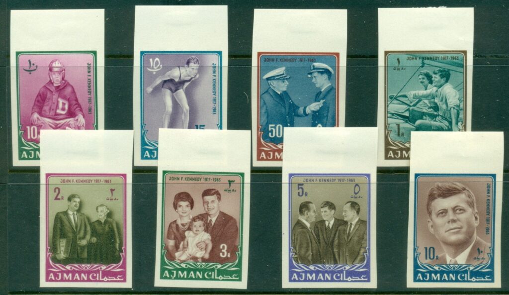 Ajman 1964 Mi#19-30B President John F Kennedy JFK in Memoriam IMPERF