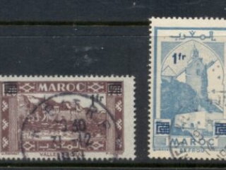 French Morocco 1950 Surchargees