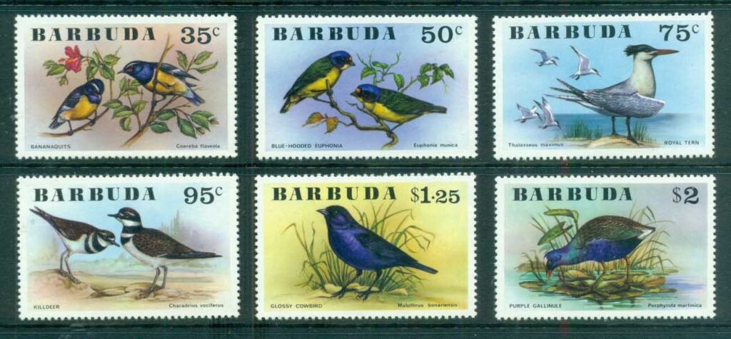 Barbuda-1976-Birds-MUH