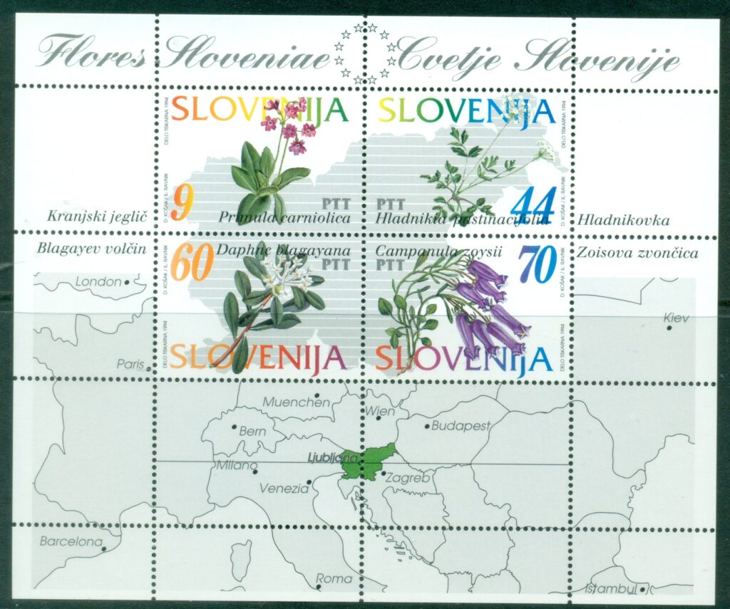 Slovenia-1994-Flowers-of-Slovenia-MS-MUH