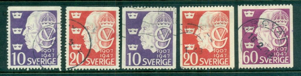 Sweden-1947-King-Gustav-V-FU-lot83850