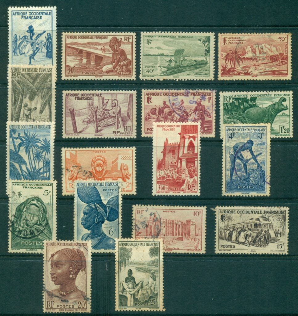 French West Africa 1947 Pictorials (18/19, no 3fr)