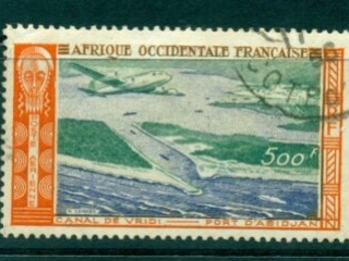 French West Africa 1951 Vridi Canal, Abidjan