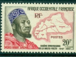 French West Africa 1958 Upper Volta territory