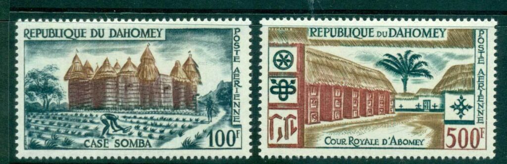Dahomey-1960-Somba House &amp;amp; Royal Court Airmails