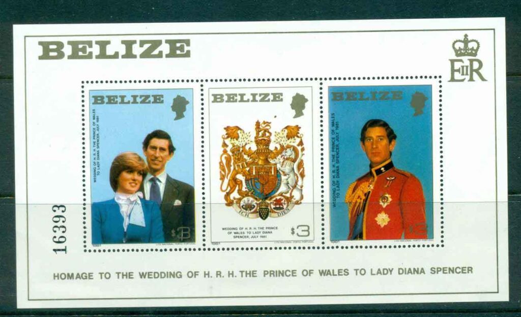 Belize-1981 Royal Wedding Charles &amp; Diana