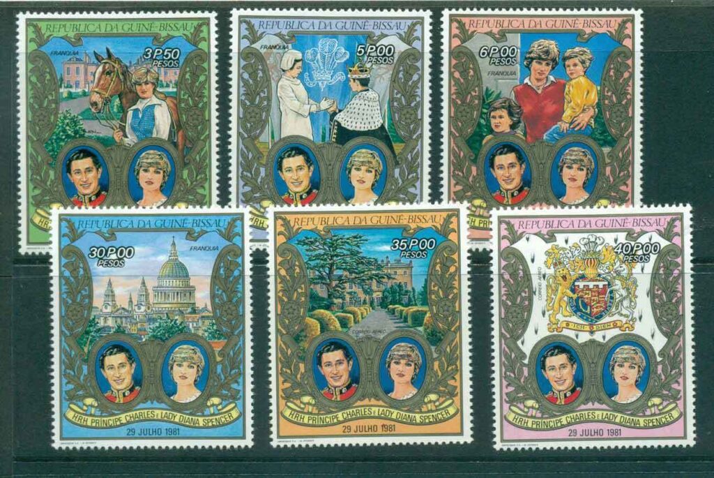 Guinea-Bissau-1981 Royal Wedding Charles &amp; Diana
