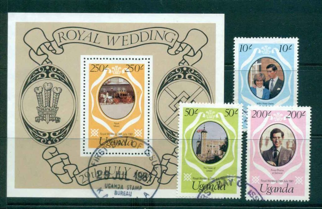 Uganda-1981 Royal Wedding Charles &amp; Diana