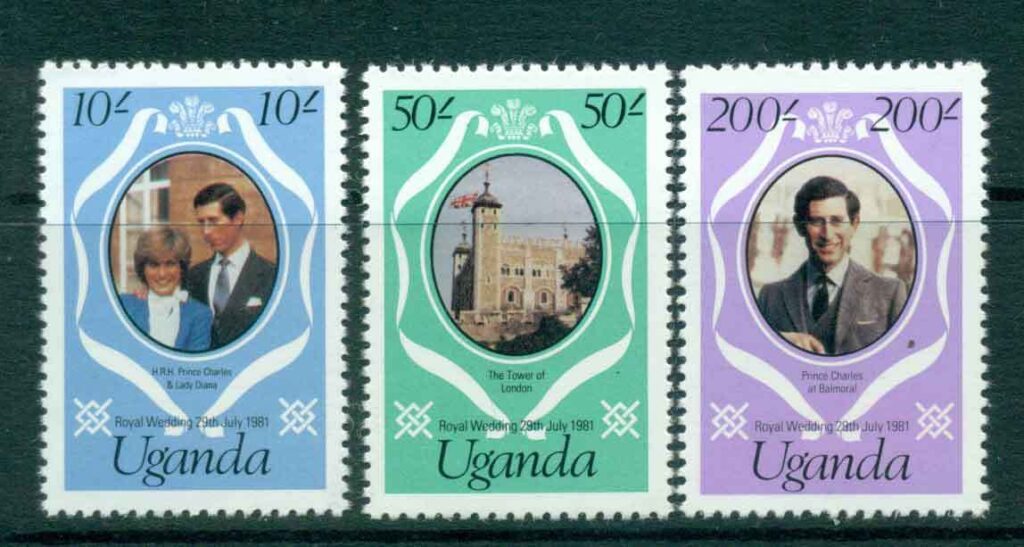 Uganda-1981 Royal Wedding Charles &amp; Diana