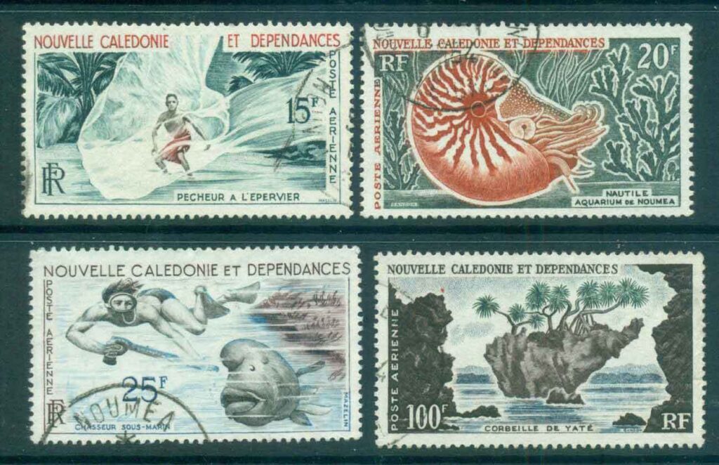 New-Caledonia-1962 Pictorial Air Mails