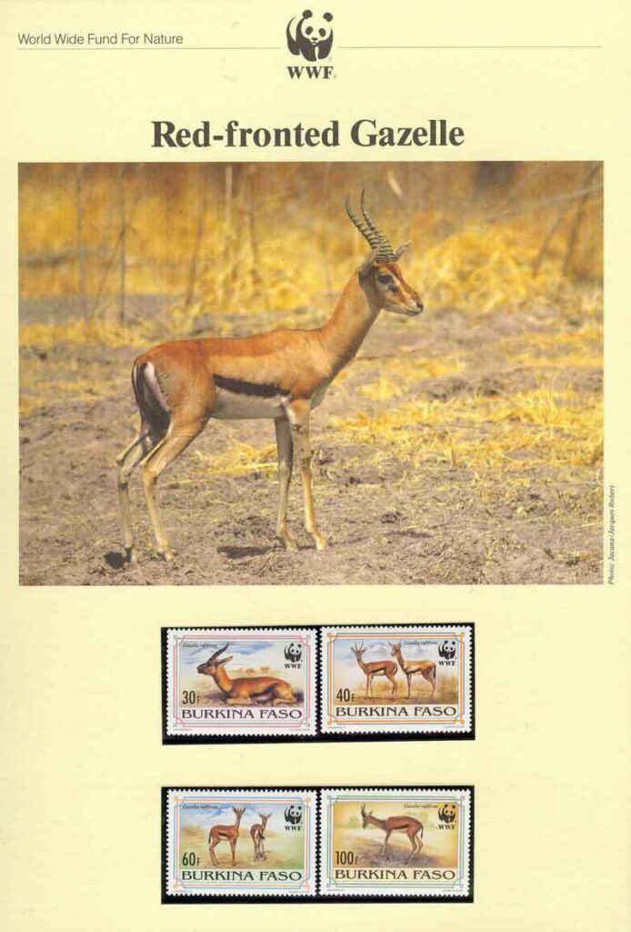 Burkina Faso 1993 WWF Red-Fronted Gazelle
