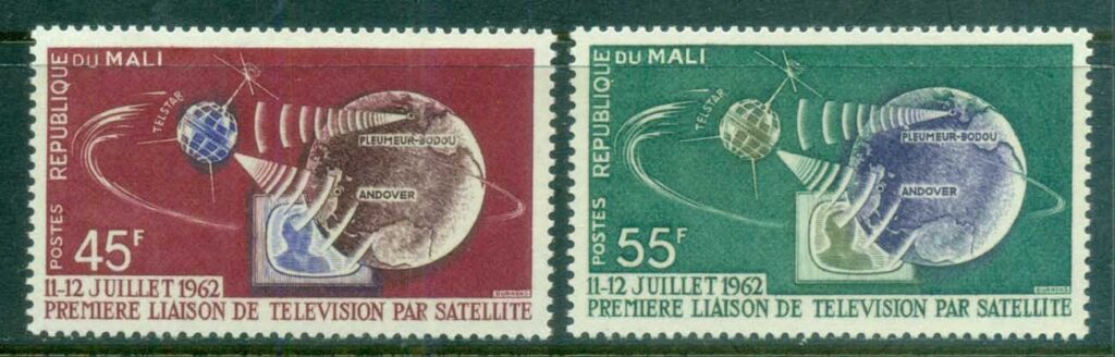 Mali-1962-Telstar, Earth &amp;amp; Satellite