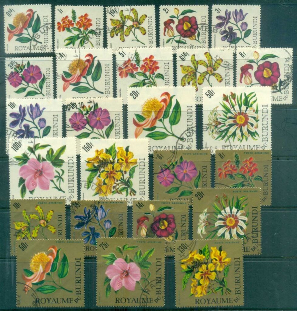 Burundi-1966 Flowers