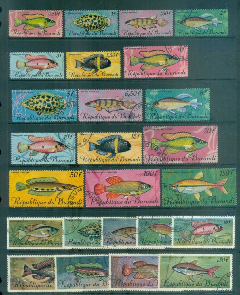 Burundi-1967 Tropical Fish