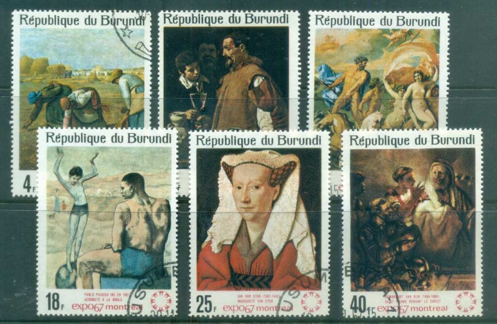 Burundi-1967 Montreal Expo, Paintings