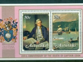 Aitutaki-1979-Capt-Cook-Death-Bicentennial-MS-MLH