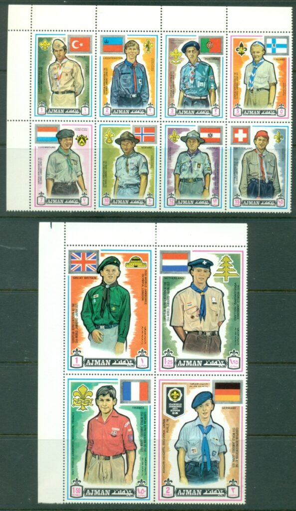 Ajman-1971-Mi904-923-World-Scout-Jamboree-Asagiri-heights-MUH