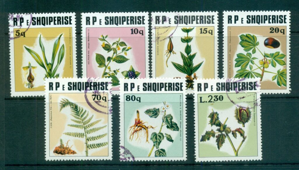 Albania-1976-Medicinal-Plants-CTO-lot69824