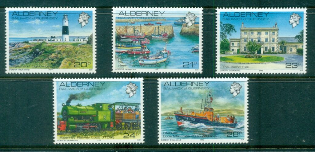 Alderney-1989-93-Island-Views-MUH