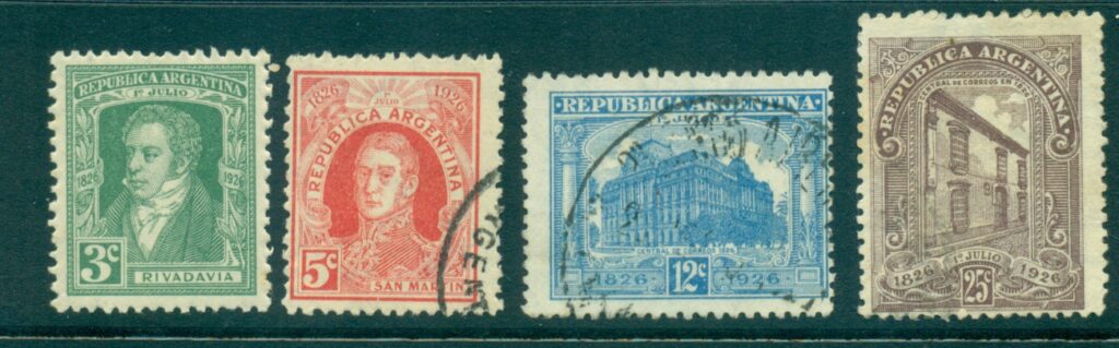 Argentina-1926-Post-Office-Cent-MLH-FU-lot37116