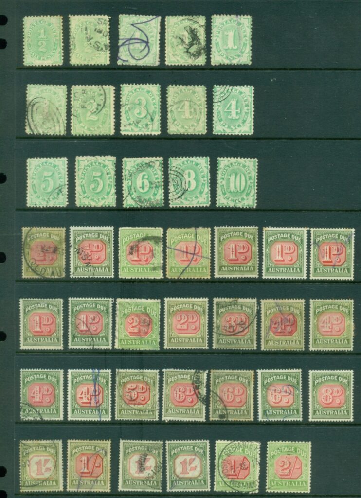 Australia-1902-on-Postage-Dues-not-checked-for-wmk-or-perfs