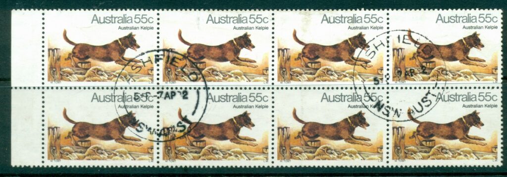 Australia-1980-55c-Kelpie-Blk-8-FU-lot33955