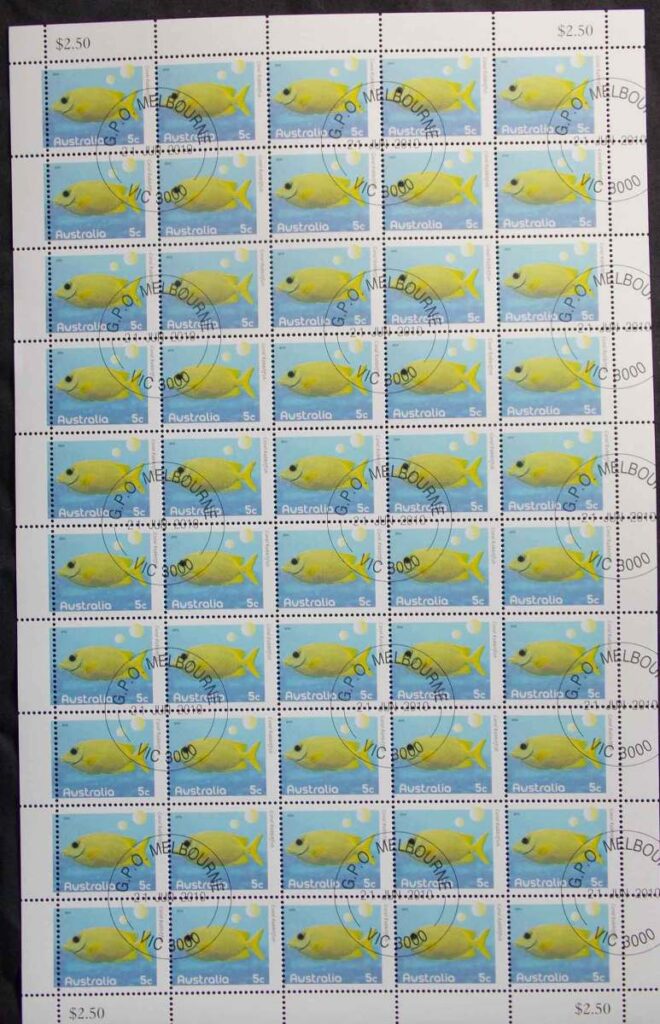 Australia-2010-5c-Fishes-coral-rabbitfish-CTO-Sheet-FV-2-jpg-5-lot48912.jpg