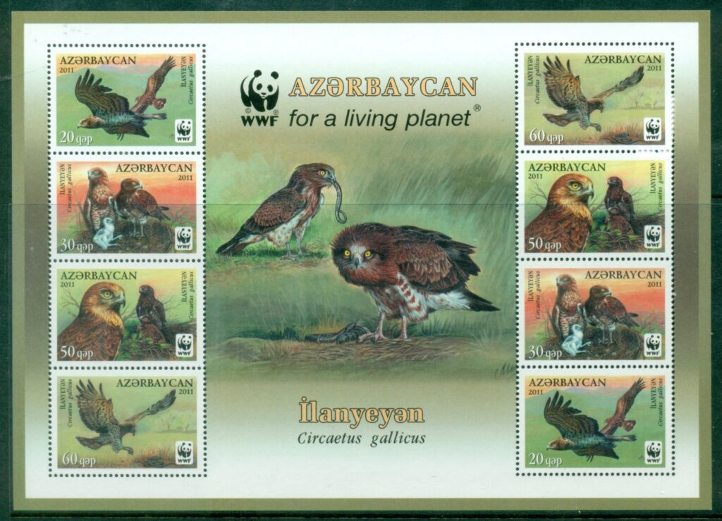Azerbaijan-2011-WWF-Birds-of-Prey-MS-MUH