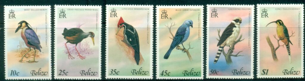 Belize-1979-Birds-of-Belize-MUH