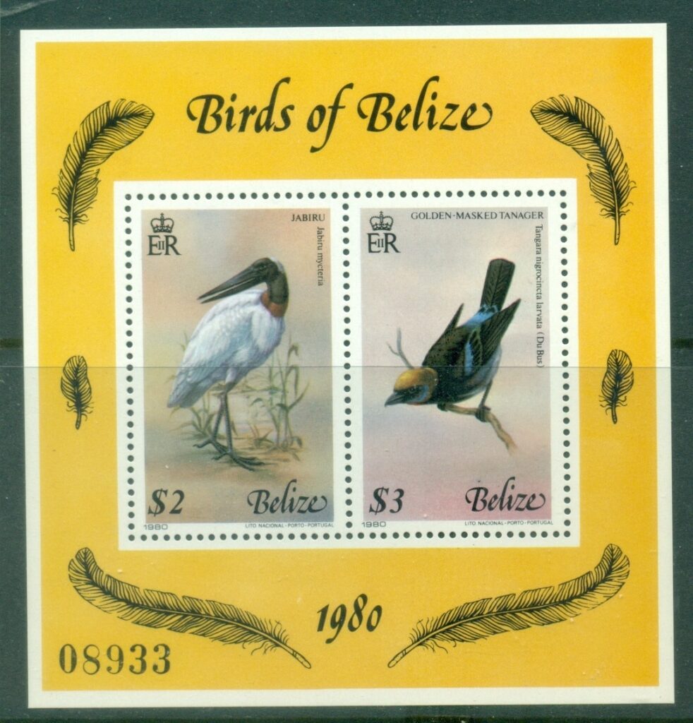 Belize-1980-Birds-of-Belize-MS-MUH