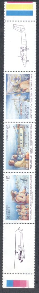 Chile-1984-Antarctic-Colonisation-str-3-labels-folded-MUH