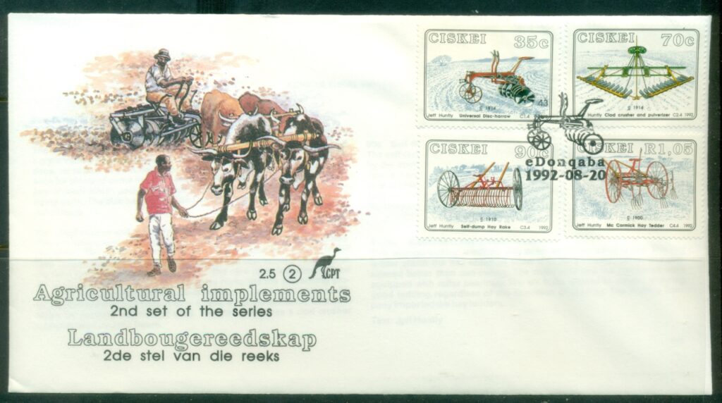 Ciskei-1992-Agricultural-Implements-FDC