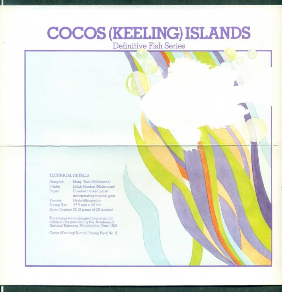 Cocos-Keeling-Is-1980-Fish-Definitives-Stamp-Pack-8-POP-lotxl70790