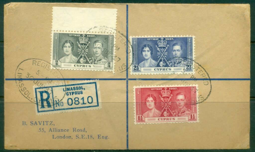 Cyprus-1937-KGVI-Coronation-FDC