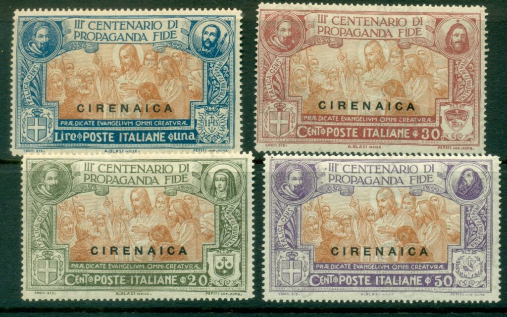 Cyrenaica-1923-Propagation-of-the-Faith-30c-crease-MLH