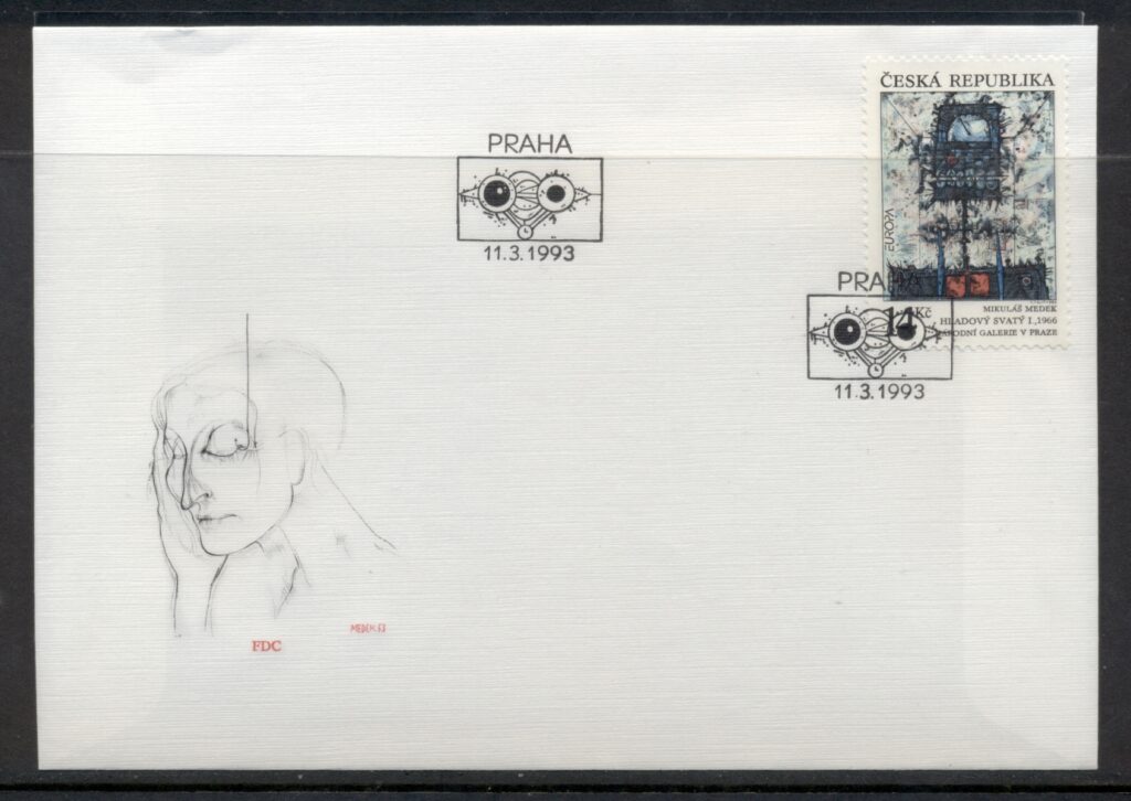 Czech-Republic-1993-Europa-Modern-Art-FDC