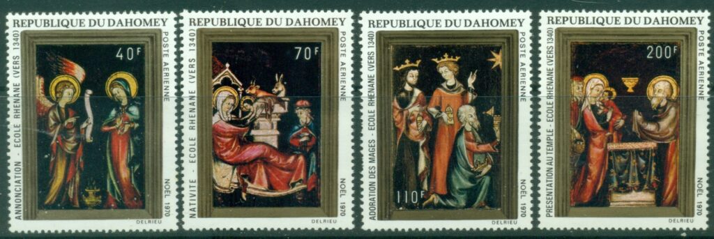 Dahomey-1970-Xmas-Paintings-MUH